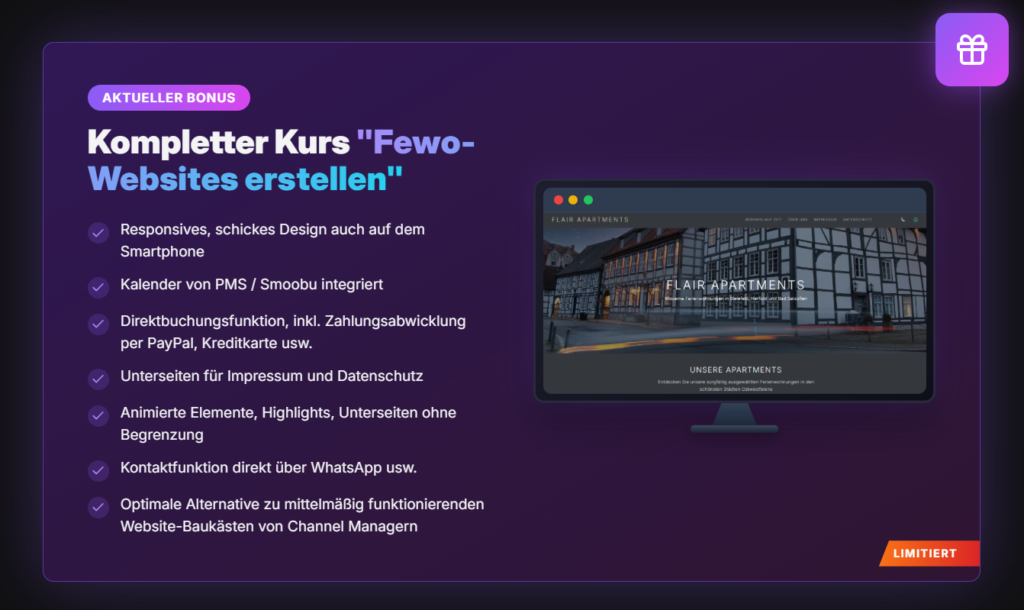 Website Ferienwohung